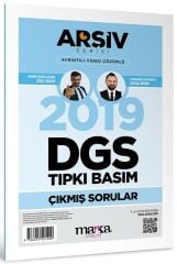 Marka 2019 DGS Sınavı Çıkmış Sorular Tıpkı Basım Çözümlü Yektuğ Mat - Yasin Kara Marka Yayınları