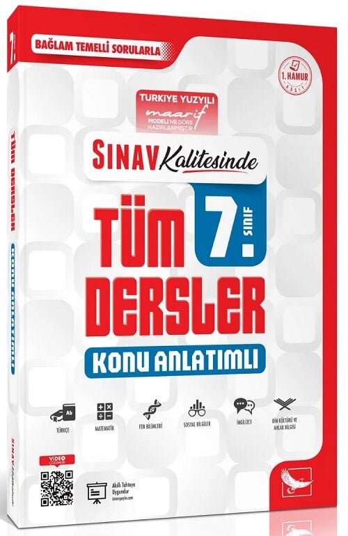 Sınav 7. Sınıf Tüm Dersler Sınav Kalitesinde Maarif Modeli Konu Anlatımlı Sınav Yayınları