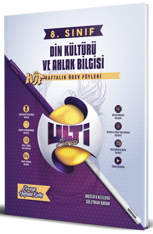 Ulti Yayınları 8. Sınıf Din Kültürü ve Ahlak Bilgisi Ulti HÖF Haftalık Ders Föyleri Ulti Yayınları