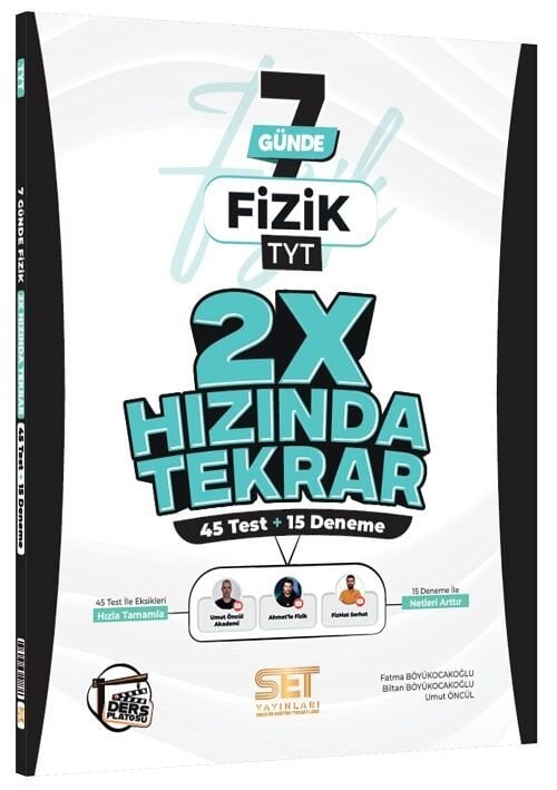 Set YKS TYT Fizik 7 Günde 2x Hızında Bitir Set Yayınları