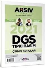 Marka 2021 DGS Sınavı Çıkmış Sorular Tıpkı Basım Çözümlü Yektuğ Mat - Yasin Kara Marka Yayınları