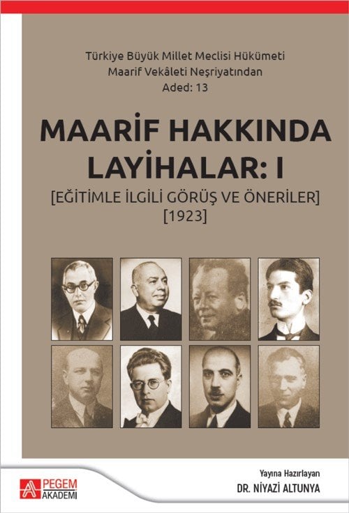 Pegem Maaarif Hakkında Layihalar 1 - Niyazi Altunya Pegem Akademi Yayıncılık