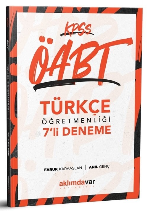 SÜPER FİYAT - Aklımdavar ÖABT Türkçe Öğretmenliği 7 Deneme Aklımdavar Yayıncılık