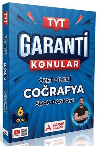 Paraf Akademi YKS TYT Coğrafya Garanti Konular Soru Bankası - Engin Eraydın Paraf Akademi Yayınları