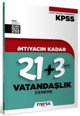 Marka KPSS Lisans Ön Lisans Lise Ortaöğretim Vatandaşlık İHTİYACIN KADAR 24 Deneme Çözümlü Marka Yayınları