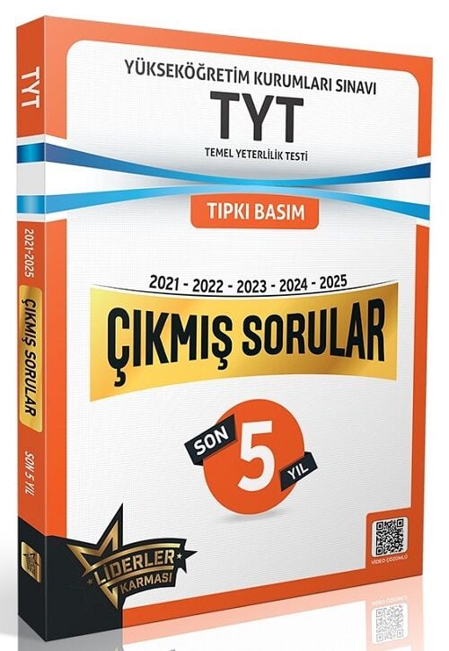 Liderler Karması YKS TYT Çıkmış Sorular Son 5 Yıl Tıpkı Basım Çözümlü Liderler Karması