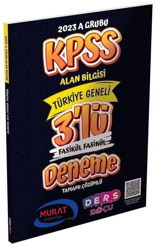 SÜPER FİYAT - Murat KPSS A Grubu Ders Koçu Türkiye Geneli 3 Deneme Çözümlü Murat Yayınları