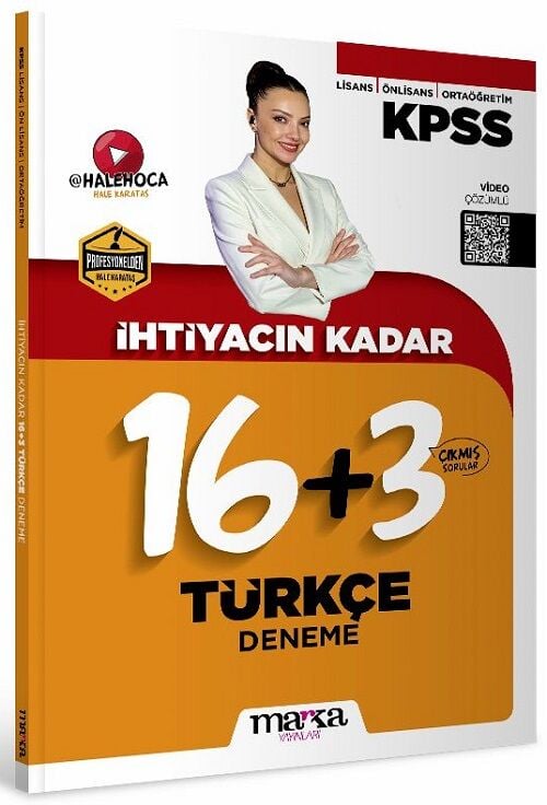 Marka 2026 KPSS Türkçe İhtiyacın Kadar 19 Deneme Çözümlü - Hale Karataş Hoca Marka Yayınları