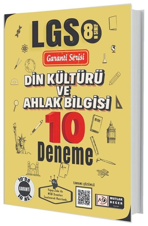 Mutlak Değer 8. Sınıf LGS Din Kültürü ve Ahlak Bilgisi 10 Deneme Çözümlü Garanti Serisi Mutlak Değer Yayınları