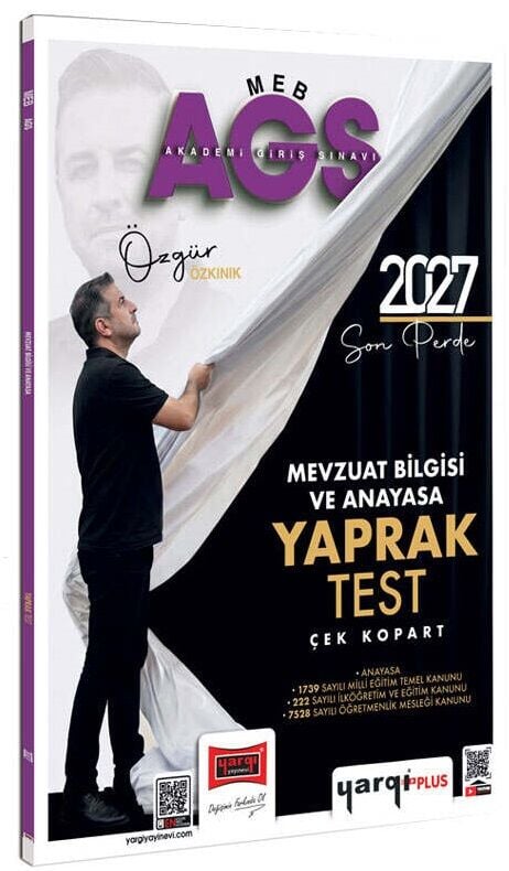 Yargı 2027 MEB-AGS Anayasa ve Mevzuat Bilgisi Yaprak Test - Özgür Özkınık Yargı Yayınları