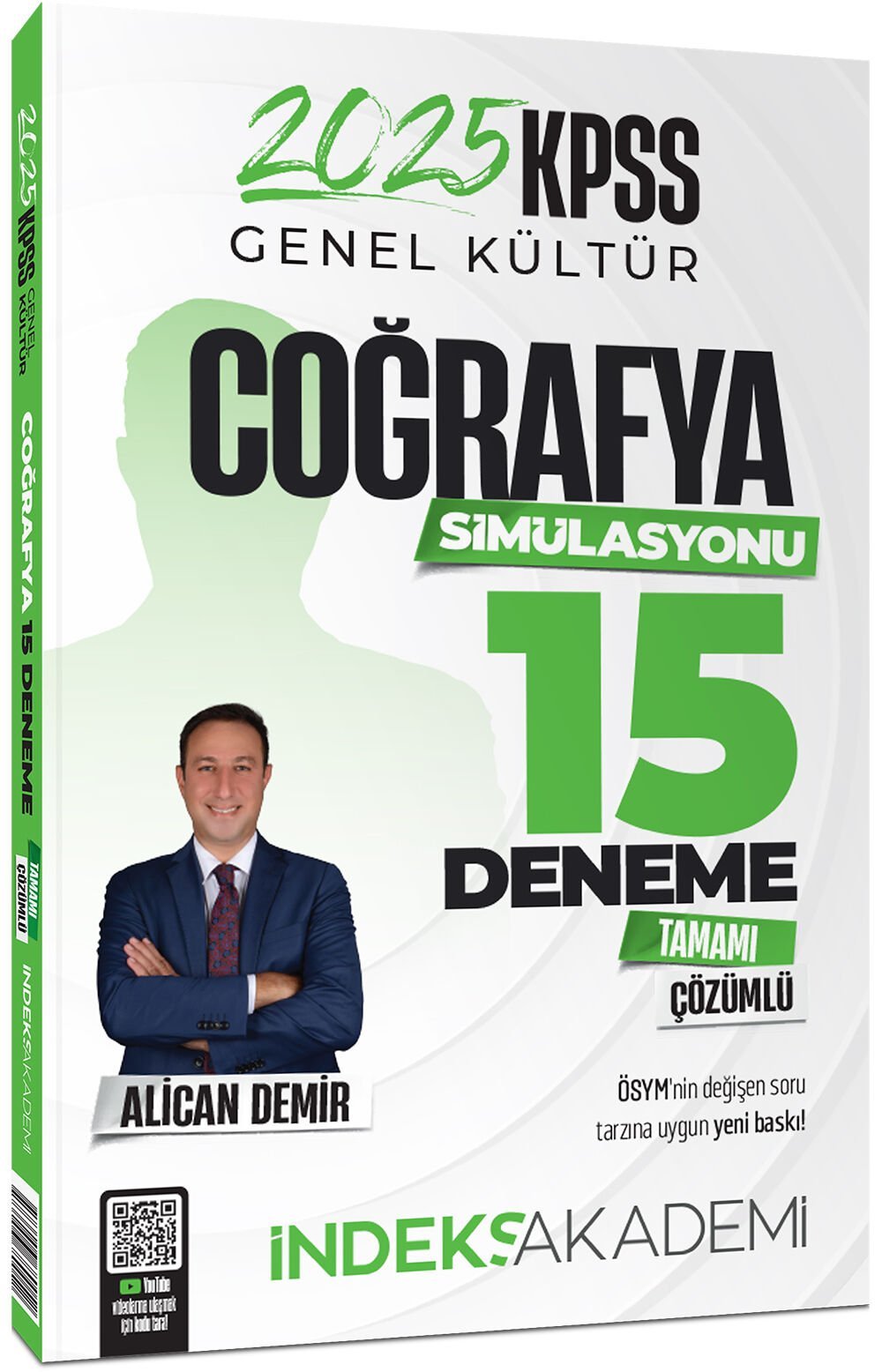 SÜPER FİYAT - İndeks Akademi 2025 KPSS Coğrafya Simülasyonu 15 Deneme Çözümlü - Alican Demir İndeks Akademi Yayıncılık