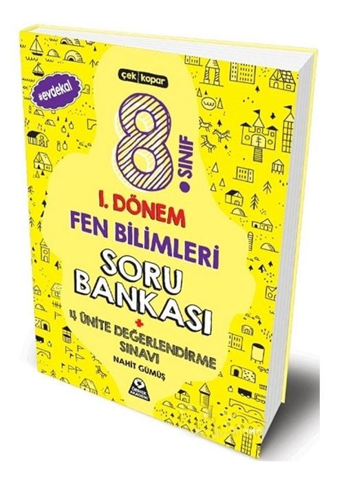 SÜPER FİYAT - Örnek Akademi 8. Sınıf LGS 1. Dönem Fen Bilimleri Soru Bankası Örnek Akademi Yayınları