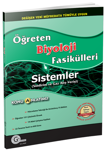 Gür Öğreten Biyoloji Fasikülleri - Sistemler Sindirim ve Gaz Alış Verişi Gür Yayınları