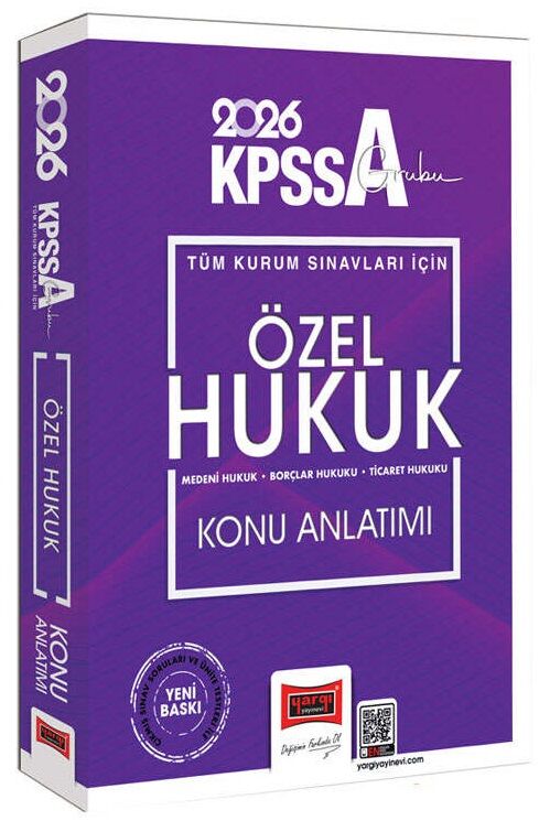 Yargı 2026 KPSS A Grubu Özel Hukuk Konu Anlatımı Yargı Yayınları