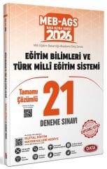 YENİ AGS - Data 2026 MEB-AGS Eğitim Bilimleri ve Türk Milli Eğitim Sistemi 21 Deneme Çözümlü Ultra Serisi Data Yayınları