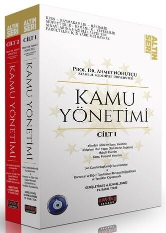 Savaş 2026 Kamu Yönetimi Konu Anlatımı Seti Altın Seri 19. Baskı - Ahmet Nohutçu Savaş Yayınları