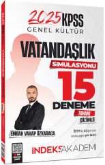 SÜPER FİYAT - İndeks Akademi 2025 KPSS Vatandaşlık Simülasyonu 15 Deneme Çözümlü - Emrah Vahap Özkaraca İndeks Akademi Yayıncılık