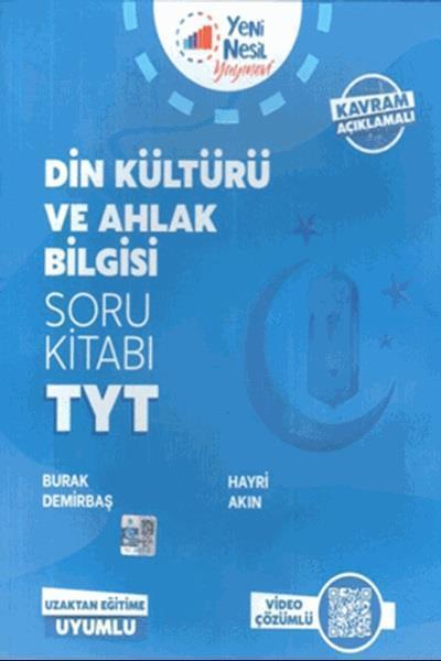 Yeni Nesil YKS TYT Din Kültürü ve Ahlak Bilgisi Soru Kitabı Yeni Nesil Yayınları