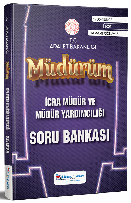 Memur Sınav İcra Müdürlüğü ve Müdür Yardımcılığı Müdürüm Soru Bankası Memur Sınav