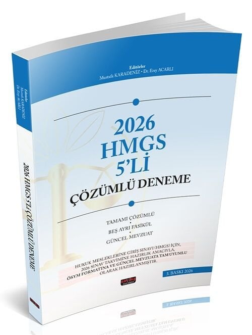 Savaş 2026 HMGS 5 Deneme Çözümlü 3. Baskı - Mustafa Karadeniz Savaş Yayınları