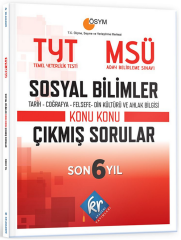 KR Akademi YKS TYT MSÜ Sosyal Bilimler Son 6 Yıl Konu Konu Çıkmış Sorular KR Akademi Yayınları