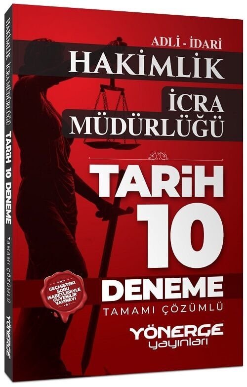 Yönerge Adli İdari Hakimlik İcra Müdürlüğü Tarih 10 Deneme Çözümlü Yönerge Yayınları