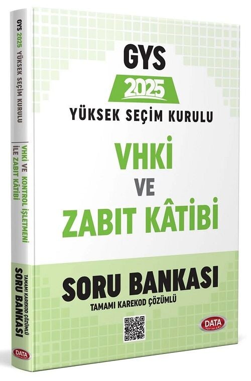 Data 2025 GYS YSK VHKİ ve Zabıt Katibi Soru Bankası Görevde Yükselme Data Yayınları