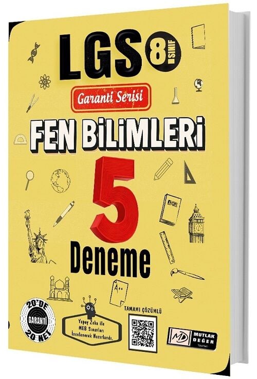 Mutlak Değer 8. Sınıf LGS Fen Bilimleri 5 Deneme Çözümlü Garanti Serisi Mutlak Değer Yayınları