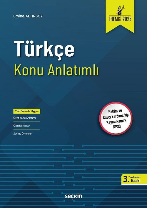 Seçkin 2025 THEMİS Türkçe Konu Anlatımı 3. Baskı - Emine Altınsoy Seçkin Yayınları