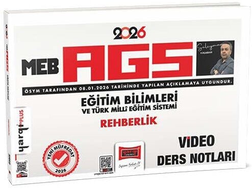 YENİ AGS - Yargı 2026 MEB-AGS Eğitim Bilimleri Rehberlik Video Ders Notları - Süleyman Koçdemir Yargı Yayınları
