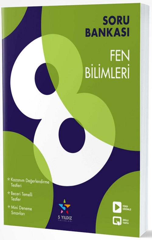 5 Yıldız 8. Sınıf Fen Bilimleri Soru Bankası 5 Yıldız Yayınları