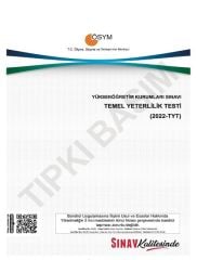 Sınav YKS TYT 2022 Tıpkı Basım Çıkmış Sorular Sınav Yayınları