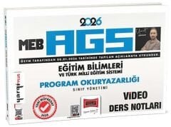 YENİ AGS - Yargı 2026 MEB-AGS Eğitim Bilimleri Program Okuryazarlığı Sınıf Yönetimi Video Ders Notları - Umut Gürpınar Yargı Yayınları