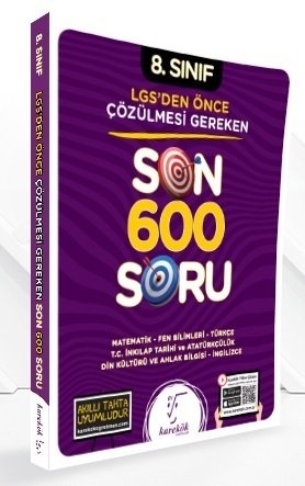 Karekök LGS 8. Sınıf LGS Den Önce Çözülmesi Gereken Son 600 Soru Karekök Yayınları