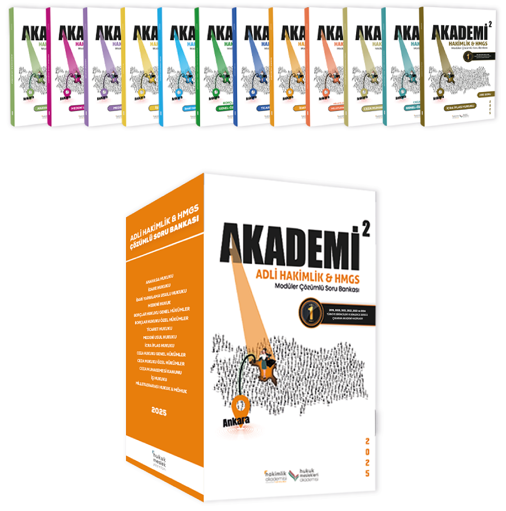 İlken 2025 Adli Hakimlik Akademi Soru Bankası Modüler Set Çözümlü İlken Yayınları