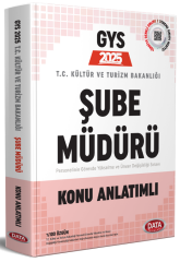 Data 2025 GYS Kültür ve Turizm Bakanlığı Şube Müdürlüğü Konu Anlatımlı Görevde Yükselme Data Yayınları