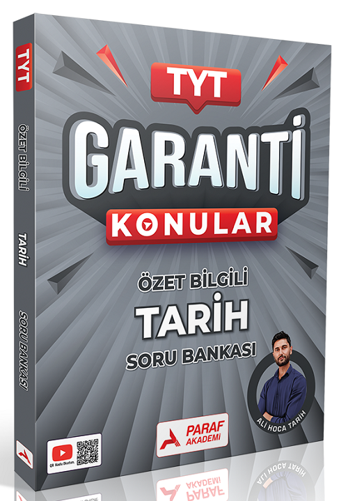 Paraf Akademi YKS TYT Ali Hoca Tarih Garanti Konular Soru Bankası - Ali Gürbüz Paraf Akademi Yayınları
