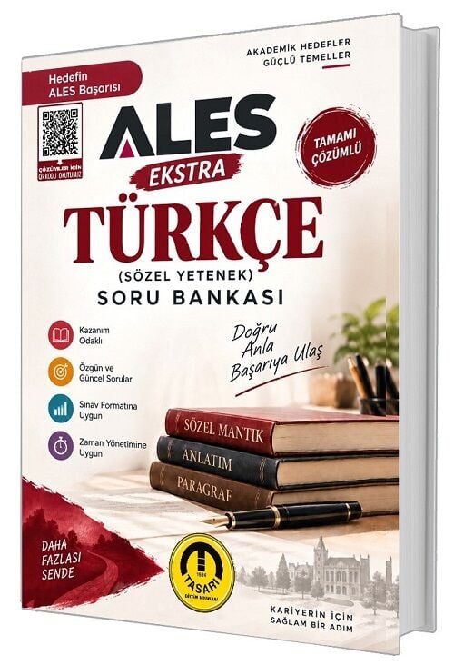Tasarı ALES Türkçe Sözel Yetenek EKSTRA Soru Bankası Çözümlü Tasarı Yayınları