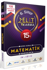 Elit Karma 6. Sınıf Matematik Konu Sıralı 15 li Deneme Elit Karma