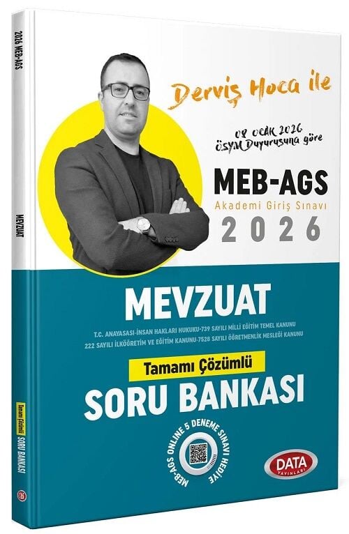 YENİ AGS - Data 2026 MEB-AGS Mevzuat Soru Bankası Çözümlü - Derviş Hoca Data Yayınları
