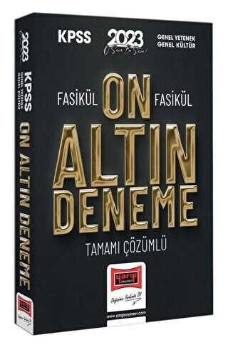 SÜPER FİYAT - Yargı 2023 KPSS Genel Yetenek Genel Kültür 10 Altın Fasikül Deneme Çözümlü Yargı Yayınları
