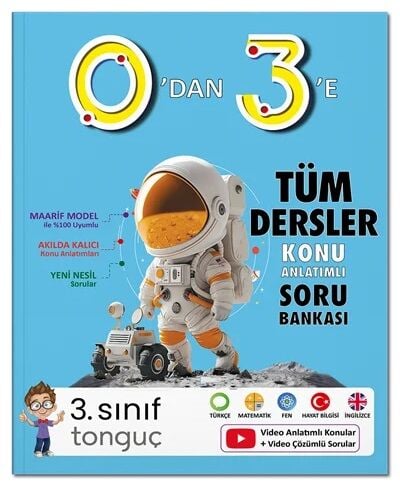 Tonguç 3. Sınıf 0 dan 3 e Tüm Dersler Konu Anlatımlı Soru Bankası Tonguç Akademi