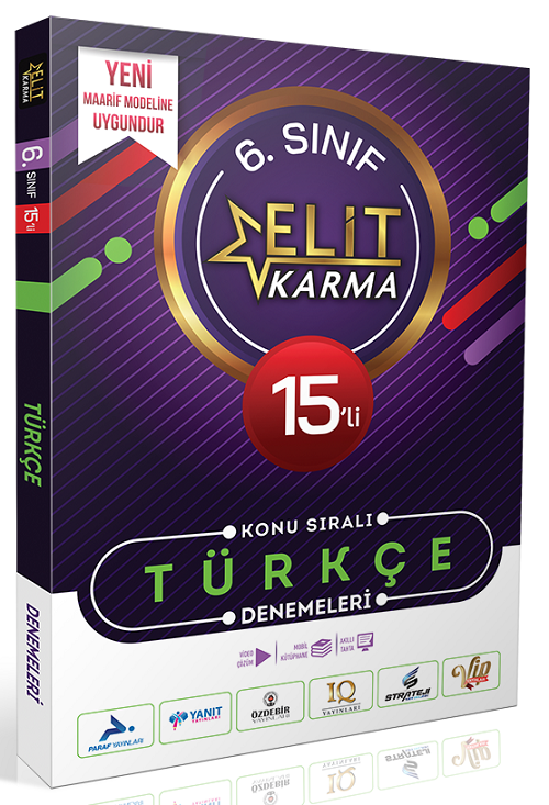 Elit Karma 6. Sınıf Türkçe Konu Sıralı 15 li Deneme Elit Karma