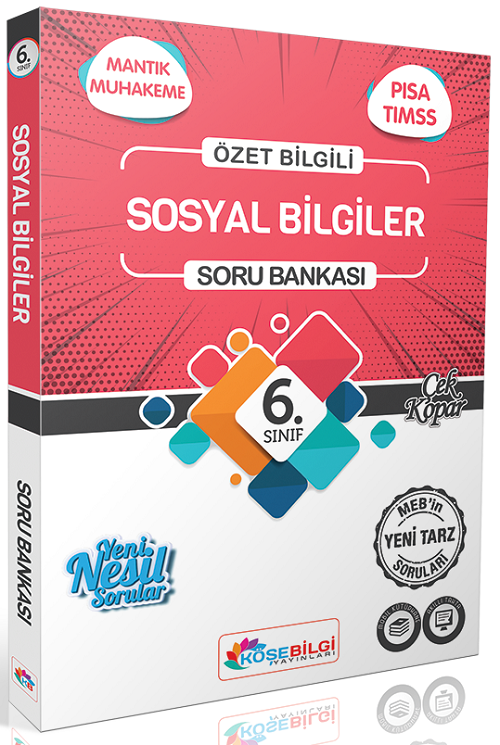 Köşebilgi 6. Sınıf Sosyal Bilgiler Soru Bankası Köşebilgi Yayınları