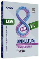 Marka 2026 8. Sınıf LGS Din Kültürü ve Ahlak Bilgisi Çıkmış Sorular Son 8 Yıl Konularına Göre Çözümlü Arşiv Serisi Marka Yayınları