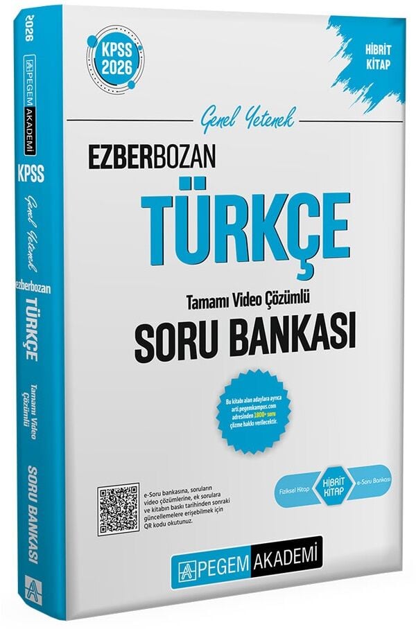 Pegem 2026 KPSS Türkçe Ezberbozan Soru Bankası Çözümlü Pegem Akademi Yayınları