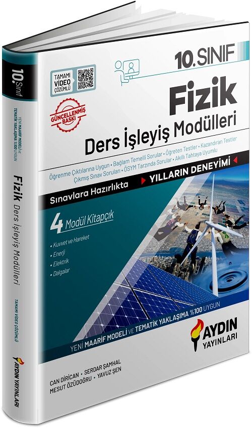 Aydın 10. Sınıf Fizik Maarif Modeli Ders İşleyiş Modülleri Aydın Yayınları