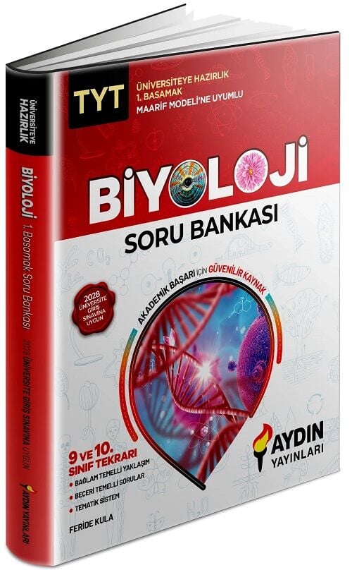 Aydın YKS TYT Biyoloji Maarif Modeli Soru Bankası 1. Basamak Aydın Yayınları