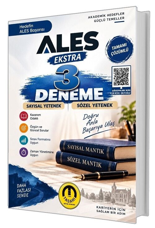Tasarı ALES EKSTRA 3 Deneme Çözümlü Tasarı Yayınları
