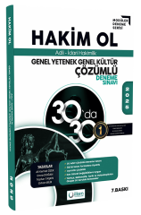 İlken 2025 Adli İdari Hakimlik Genel Yetenek Genel Kültür Hakim Ol 30 da 30 Deneme Çözümlü 7. Baskı İlken Yayınları